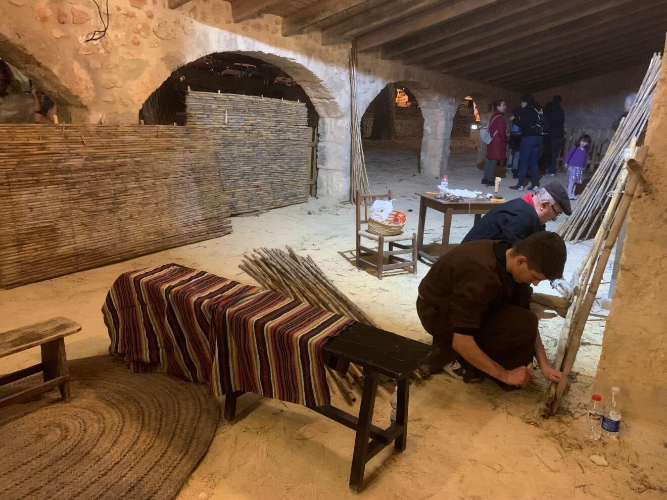 Haciendo 'canyís' en el Campamento real en Xàbia