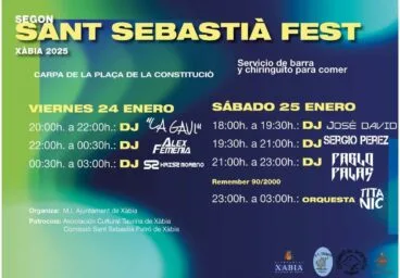 Cartel programa Sant Sebastià Fest 2025