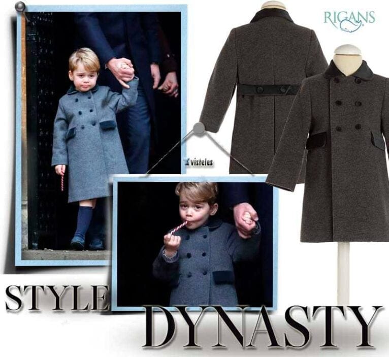George, el principe de Gales con el abrigo de Rigans