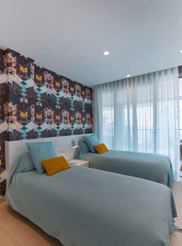 Habitación doble en este apartamento de vacaciones