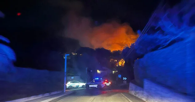 Imagen: Incendio en la zona del Tossalet