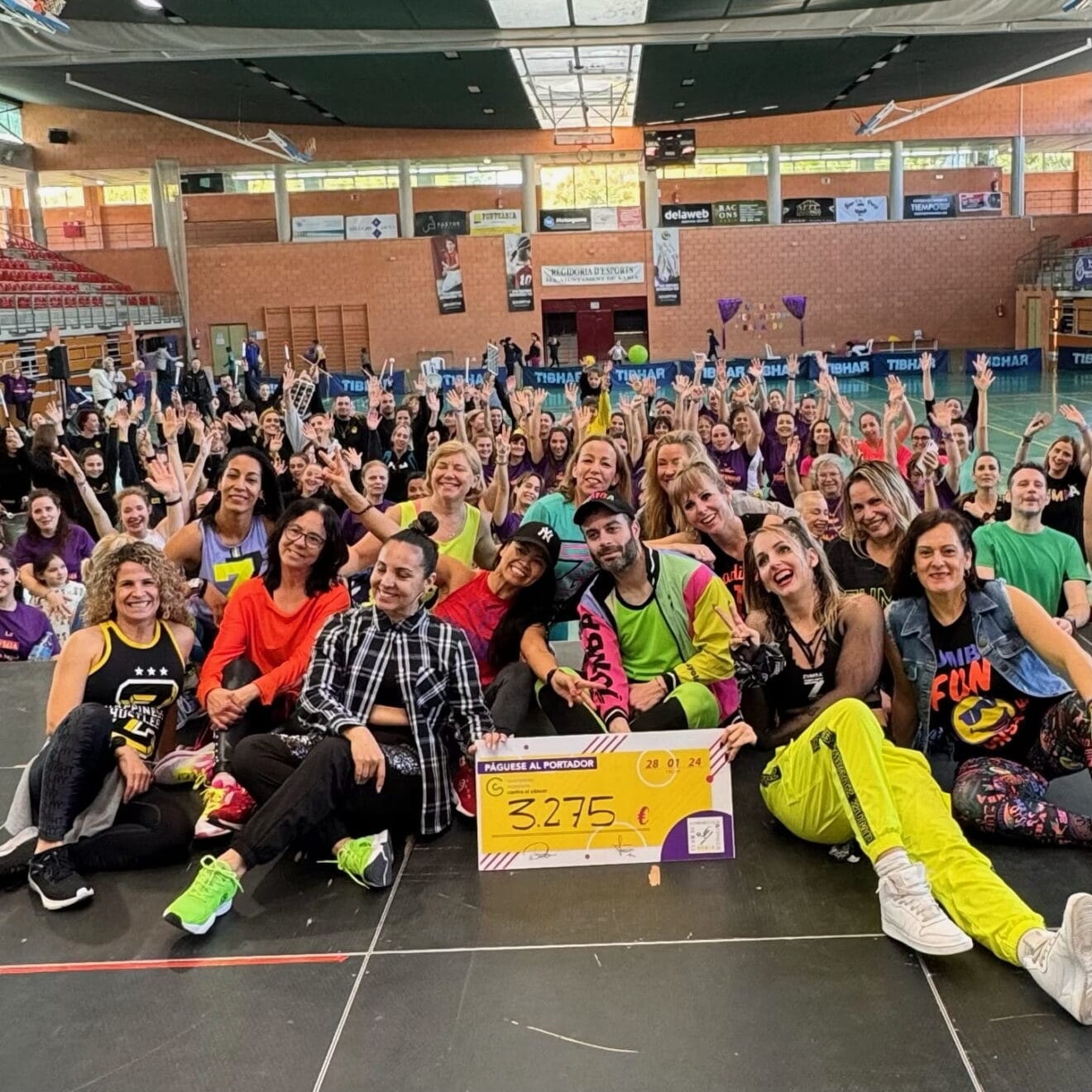 Participantes en la Masterclass de Zumba benéfica