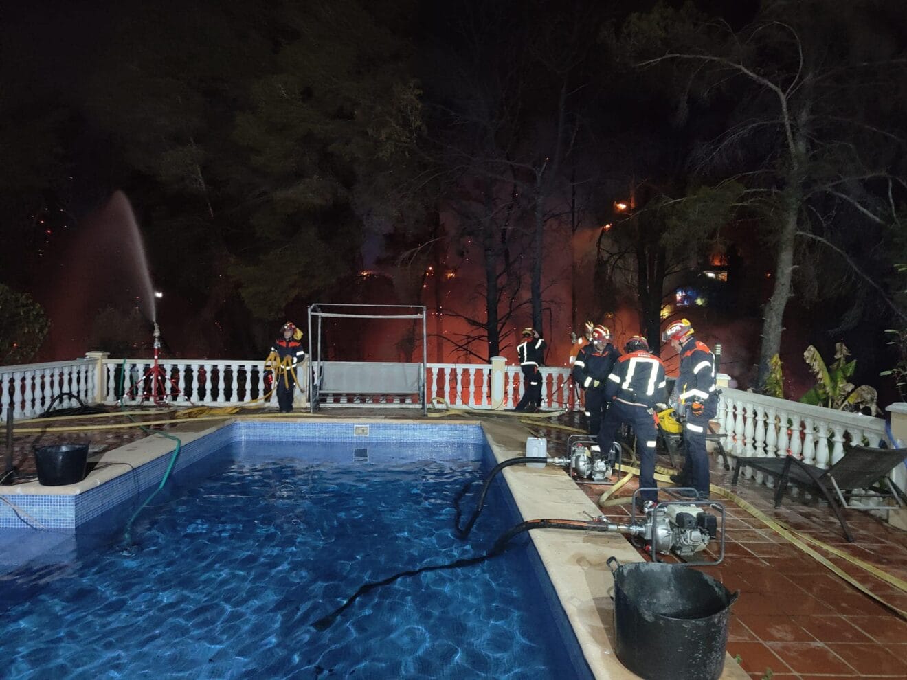 Sistema Sideinfo actuando en el incendio del Tossalet de Xàbia | Foto PC