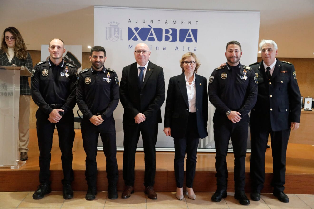 Acto conmemorativo del 165 aniversario de la Policía Local de Xàbia