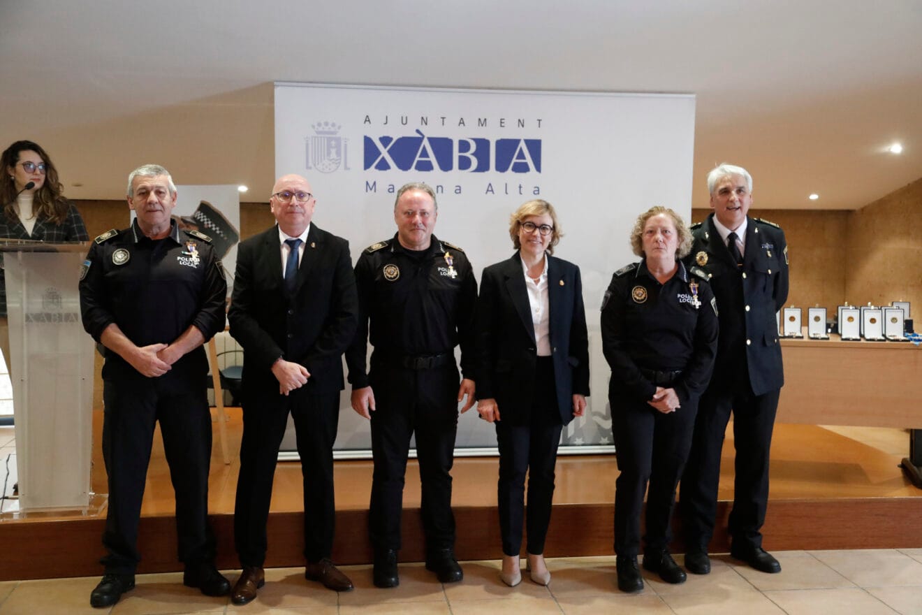 Acto conmemorativo del 165 aniversario de la Policía Local de Xàbia