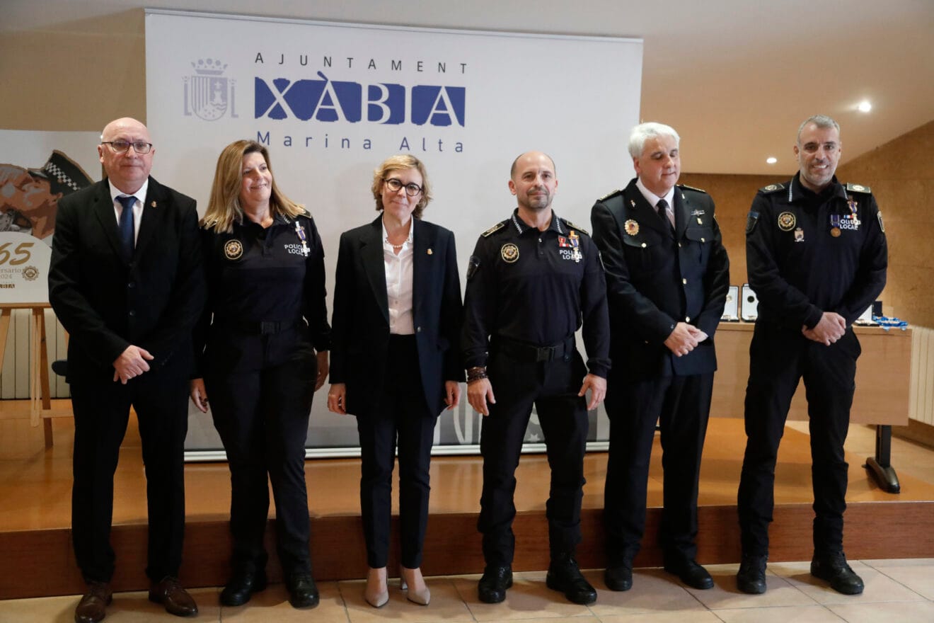 Acte commemoratiu del 165è aniversari de la Policia Local de Xàbia