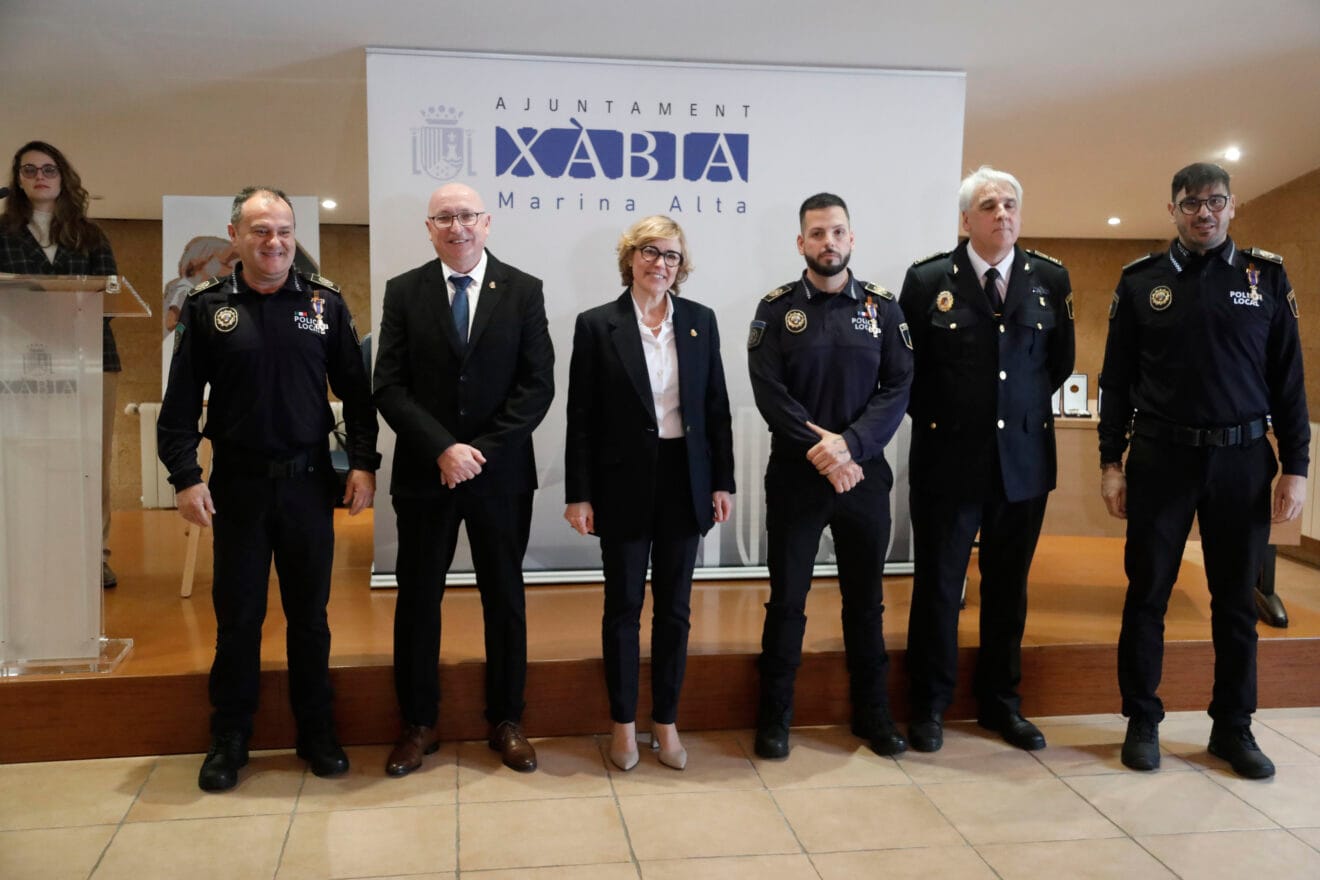 Acto conmemorativo del 165 aniversario de la Policía Local de Xàbia