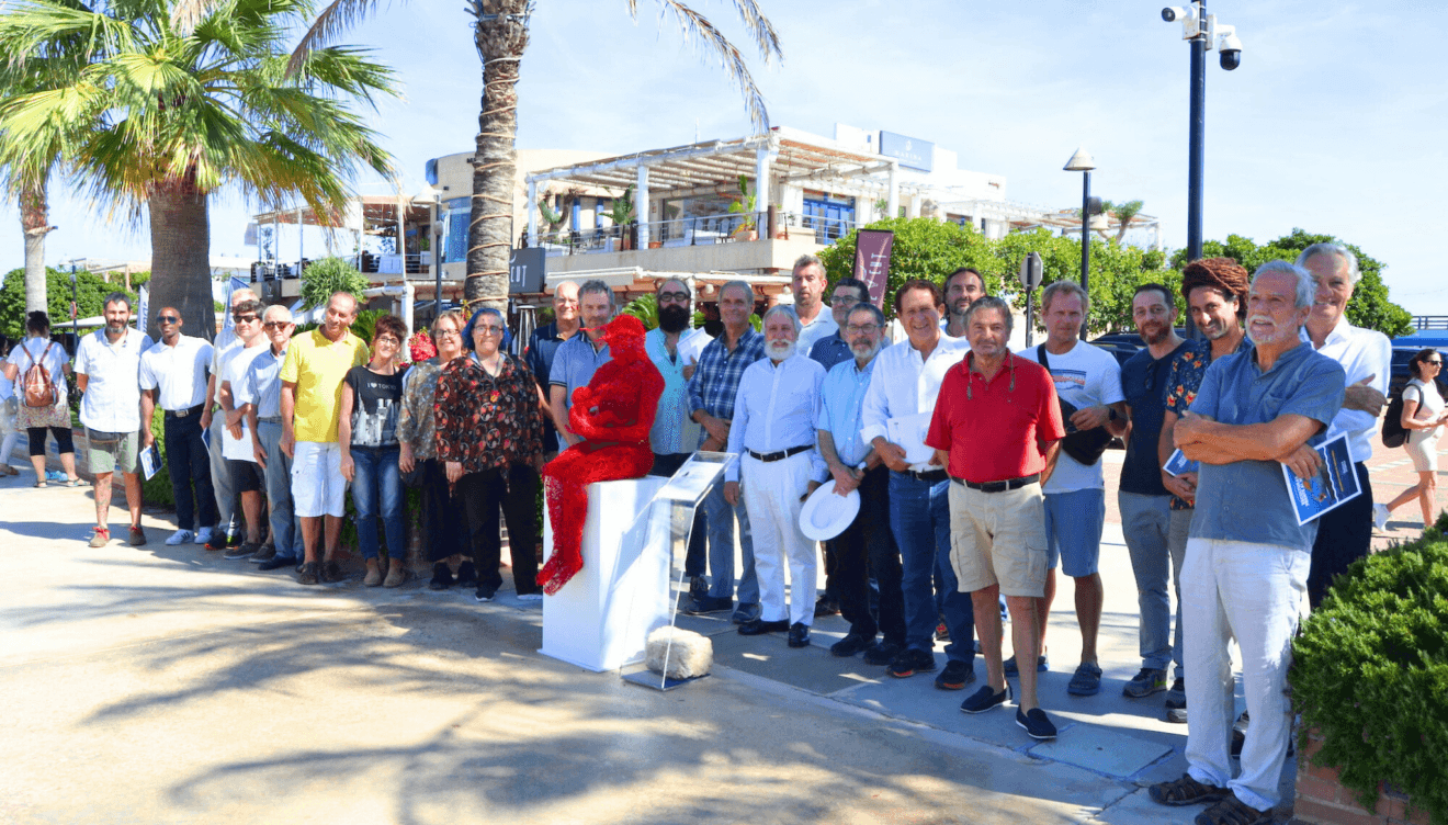 Artistes i jurats de l'edició anterior de "Escultures davant del mar"