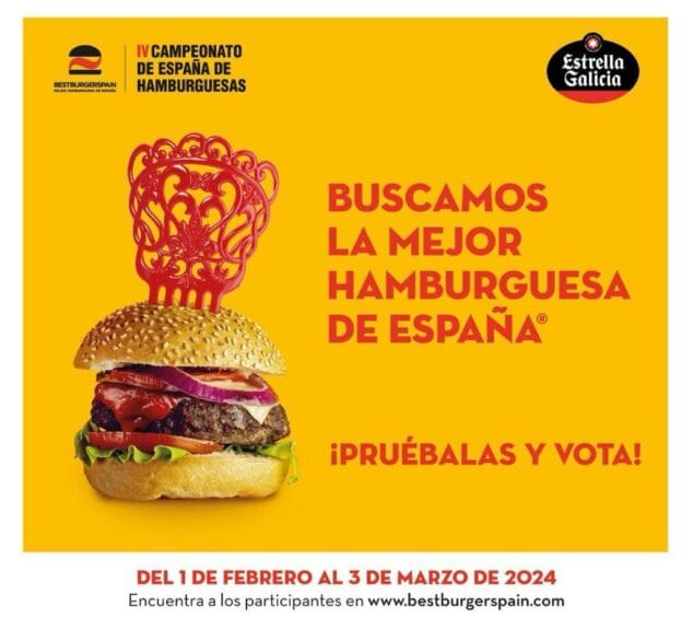 Imagen: Cartel Concurso Mejor Hamburguesa España