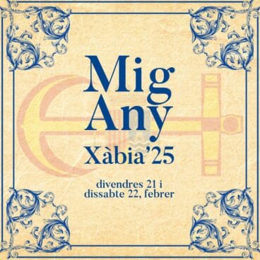 Cartell Mig Any Moros i Cristians Xàbia 2025