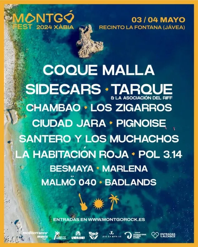 Imagen: Cartel Montgorock Xàbia Festival - Montgo Fest 2024