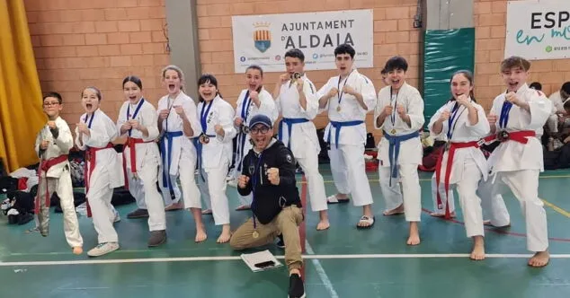 Imagen: Competidores del club de Karate Washinkai
