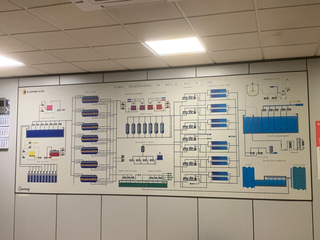 Estrucura de la planta dessalinitzadora de Xàbia
