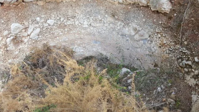 Imagen: Interior del horno de cal de la Granadella