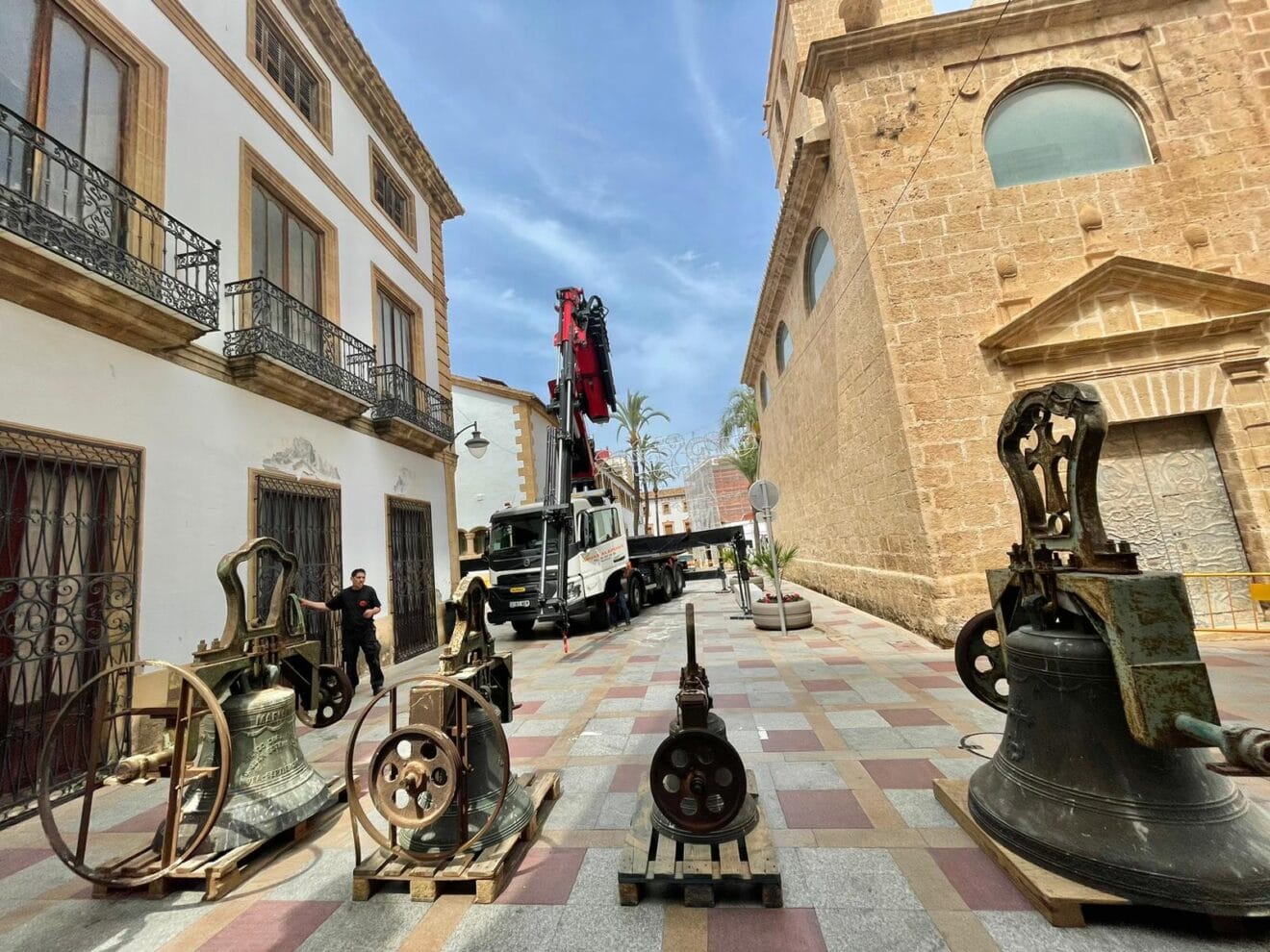 Las cuatro campanas de la iglesia de San Bartolomé