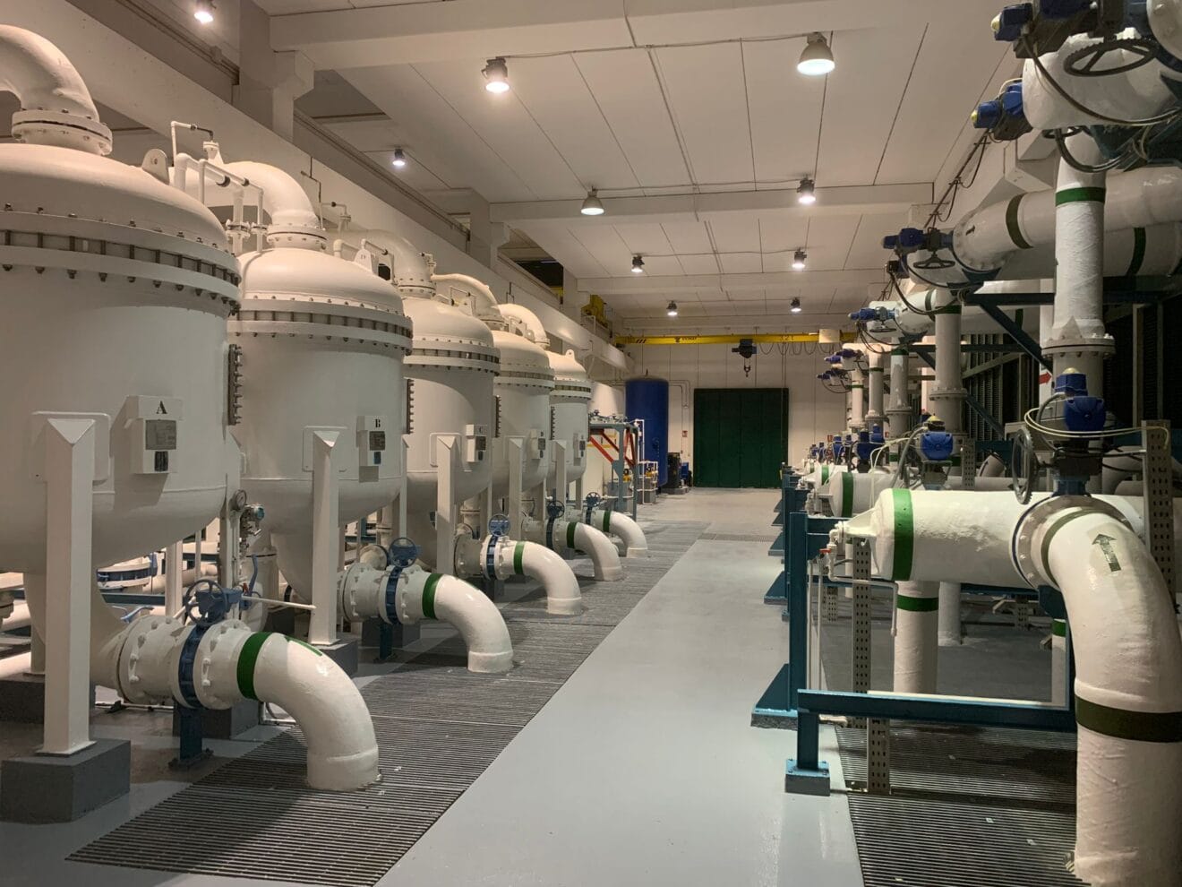 Sala de máquinas de la desaladora