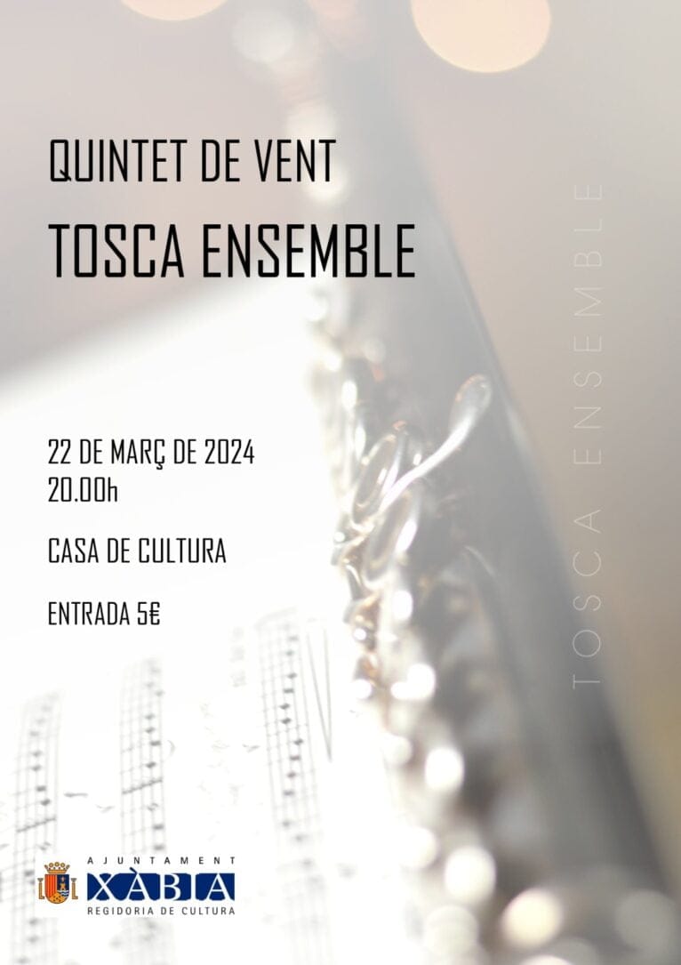 Cartel del Concierto de Música de Xàbia
