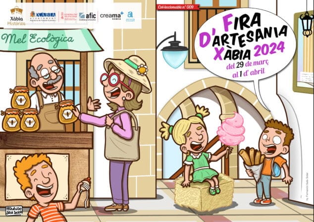 Imagen: Cartel de la Fira d'Artesania Xàbia Histórica 2024