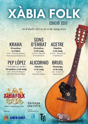 Cartel de Xàbia Folk 2024