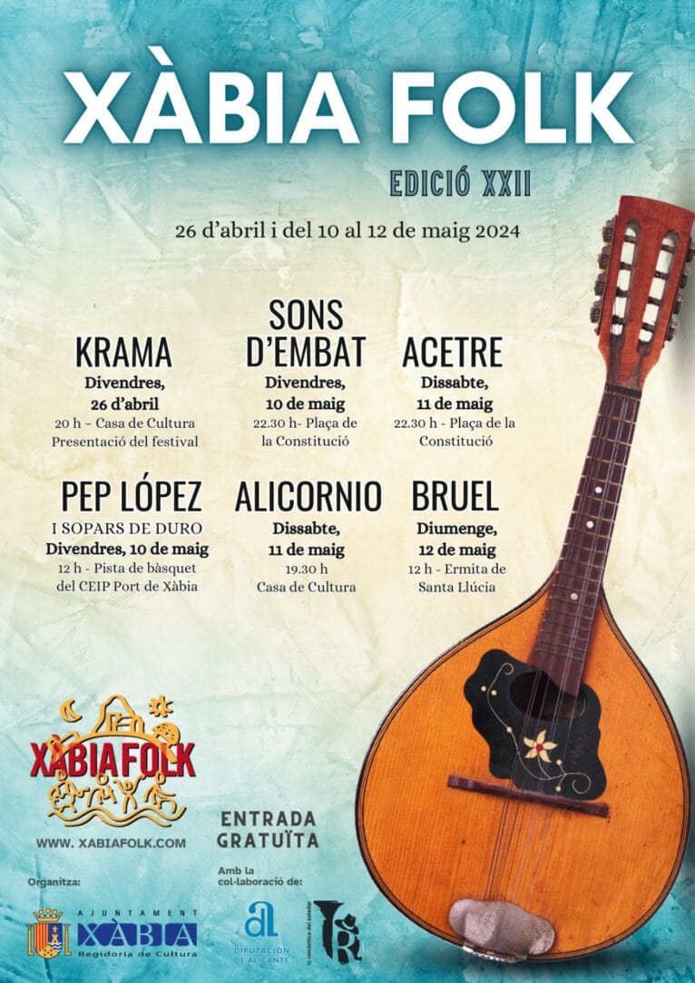 Cartel de Xàbia Folk 2024