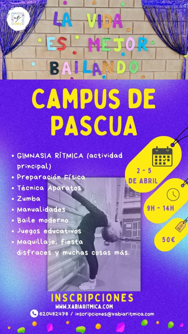 Imagen: Cartel del Campus de Gimnasia Rítmica
