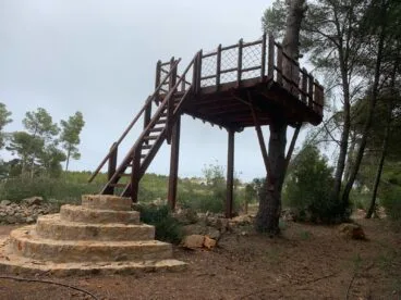 La terraza del apiario