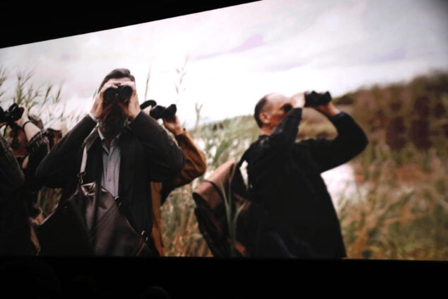 Imagen: Una de las escenas de la película 'Pajaros' de Pau Durà en el preestreno del Cine Jayan
