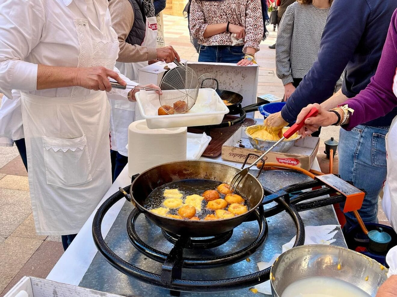 Preparación de buñuelos