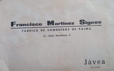 Rótulo de la fábrica de Francisco Martínez