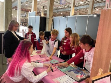 Visita de los alumnos al Salón del Cómic de València