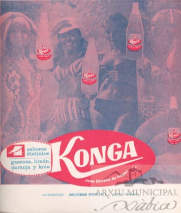 Anuncio de la gaseos Konga en el libro de Fogueres 1971 | Foto AMX