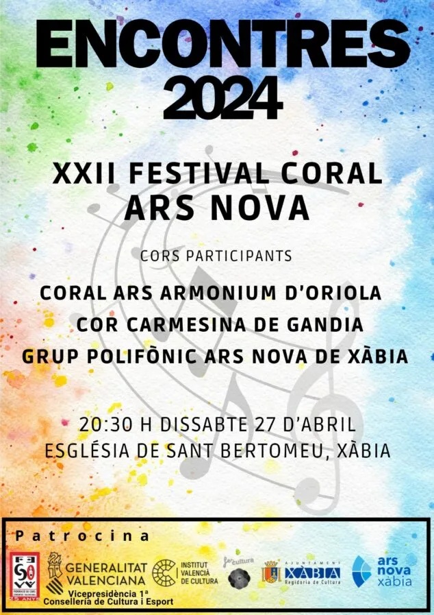 Imagen: Cartel Encuentro de Corales de Ars Nova