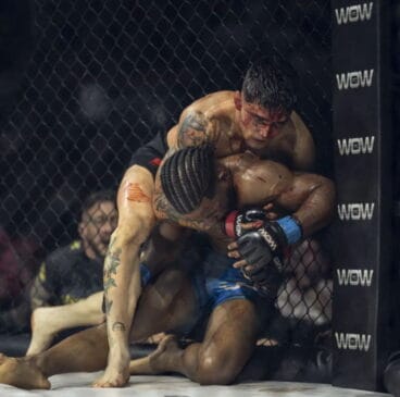 El luchador de Xàbia Pepe Torres en un combate