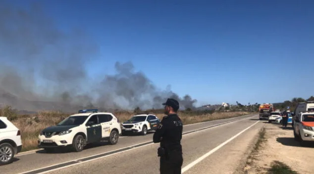 Imagen: Puesto de Mando en el incendio de Xàbia - Gata