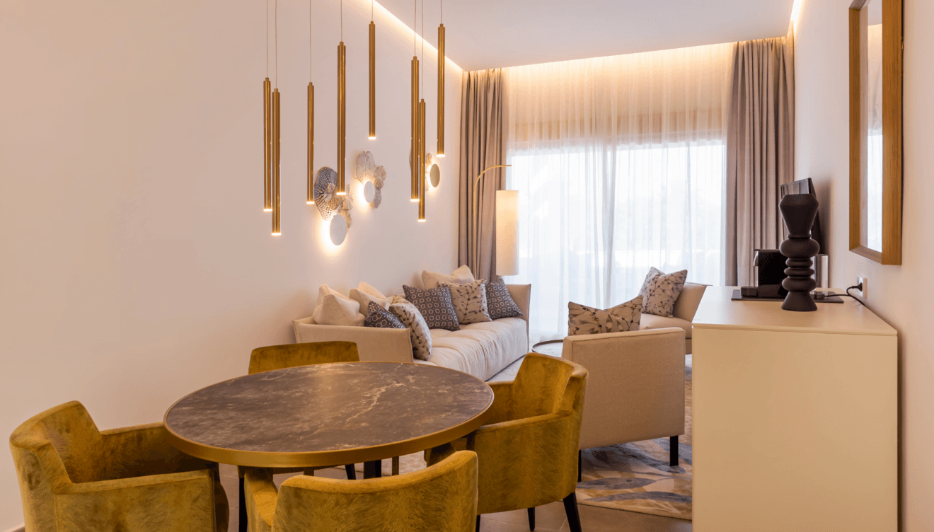Sus suites están totalmente equipadas para hacerte sentir como en casa