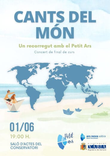 Cartel del concierto de final de curso de Petit Ars