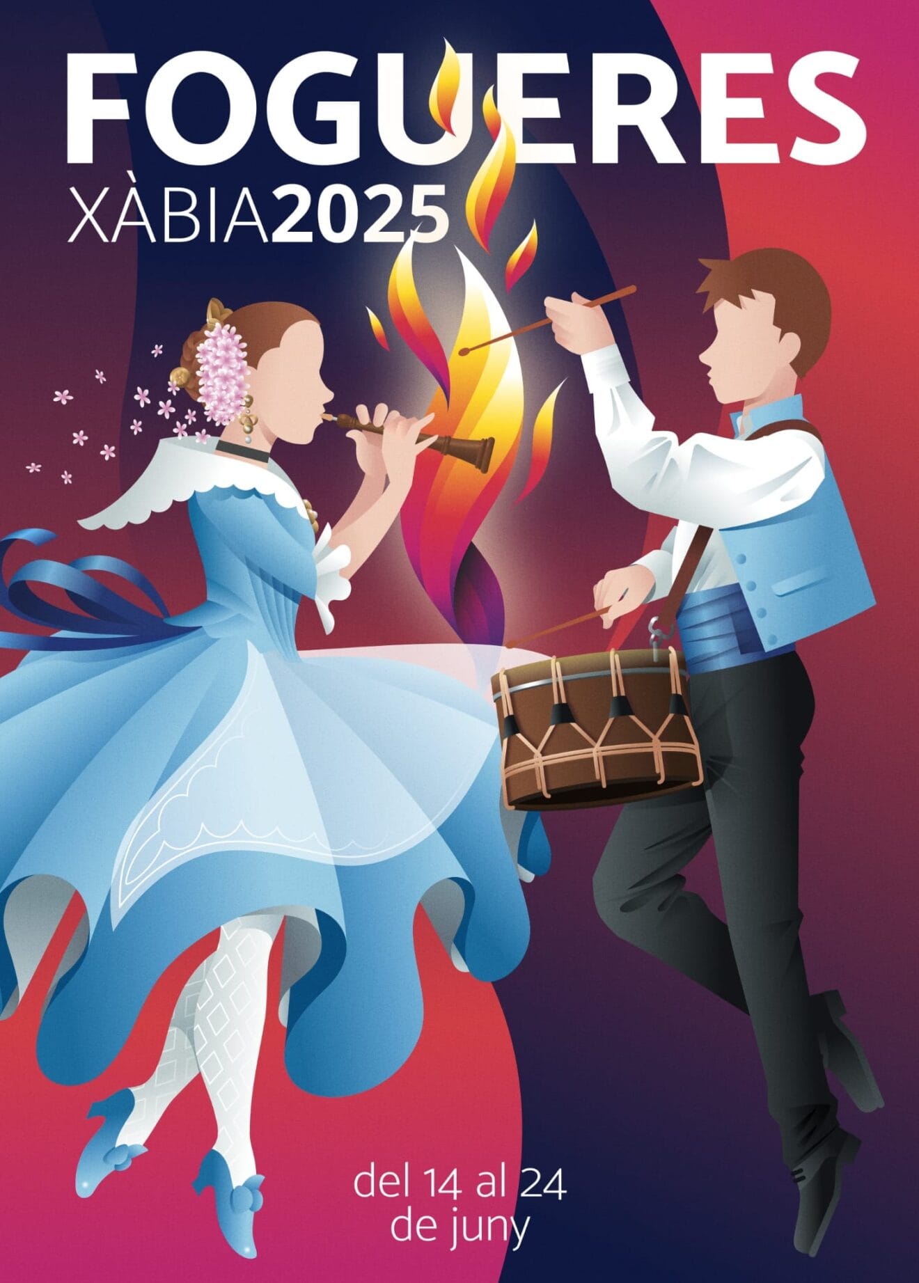 Cartel Fogueres Xàbia 2025