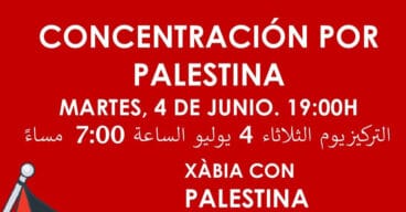 Concentración por Palestina Xàbia-