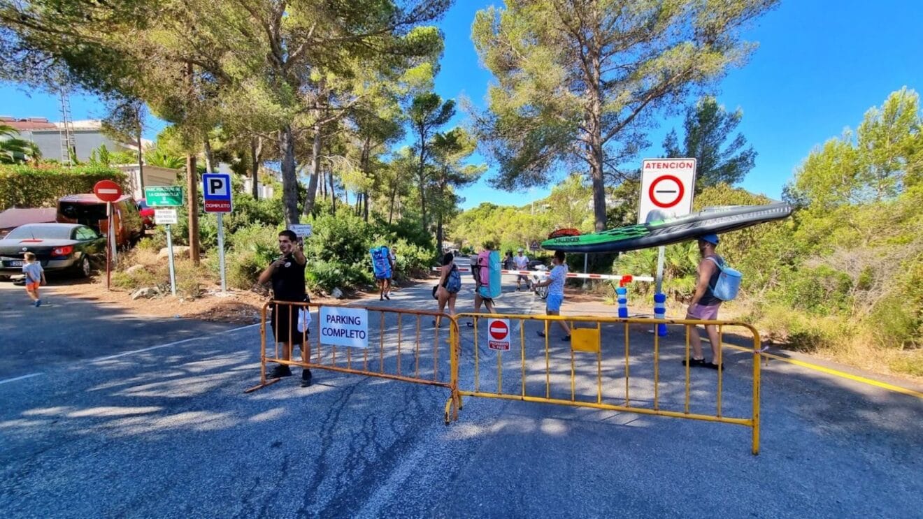 Control de acceso a las calas de Xàbia