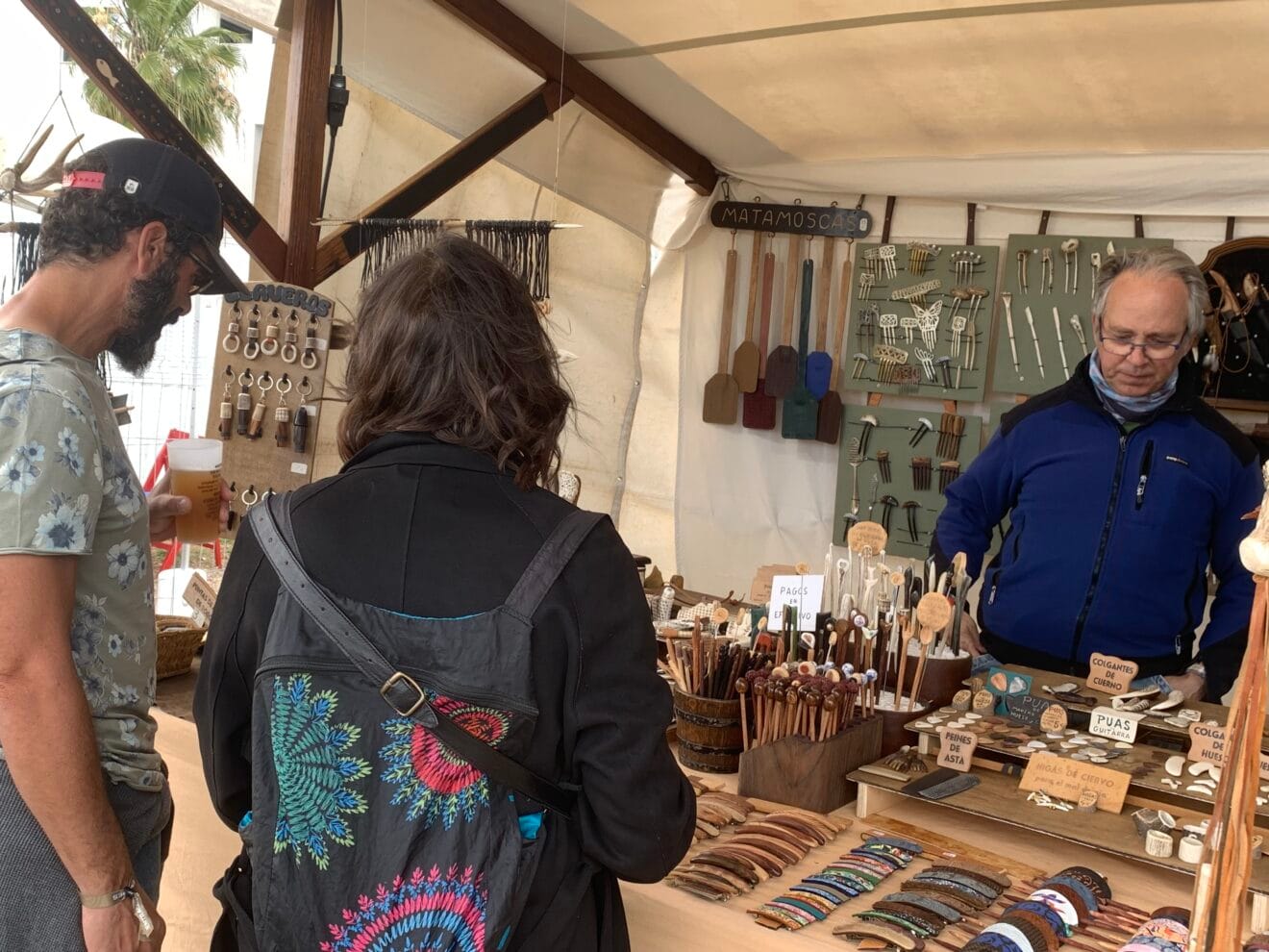 Puesto de artesanía Montgó Fest Xàbia