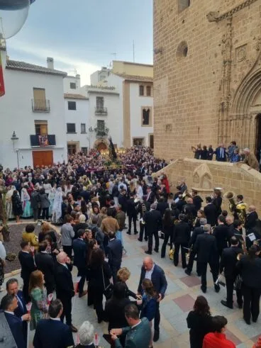 Inicio de la procesión de subida a Jesús Nazareno