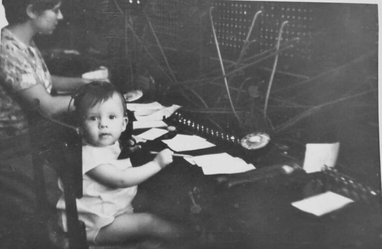 La telefonista más joven de la centralita de Xàbia en 1970