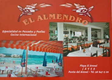 Tarjeta del Restaurante El Almendro