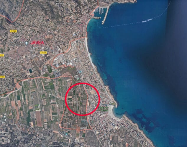 Imagen: Zona donde se ubica la parcela