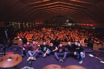 Arsènic y su público en uno de los conciertos de 2020