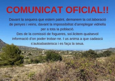 Comunicado de la Comisión de Fogueres Xàbia