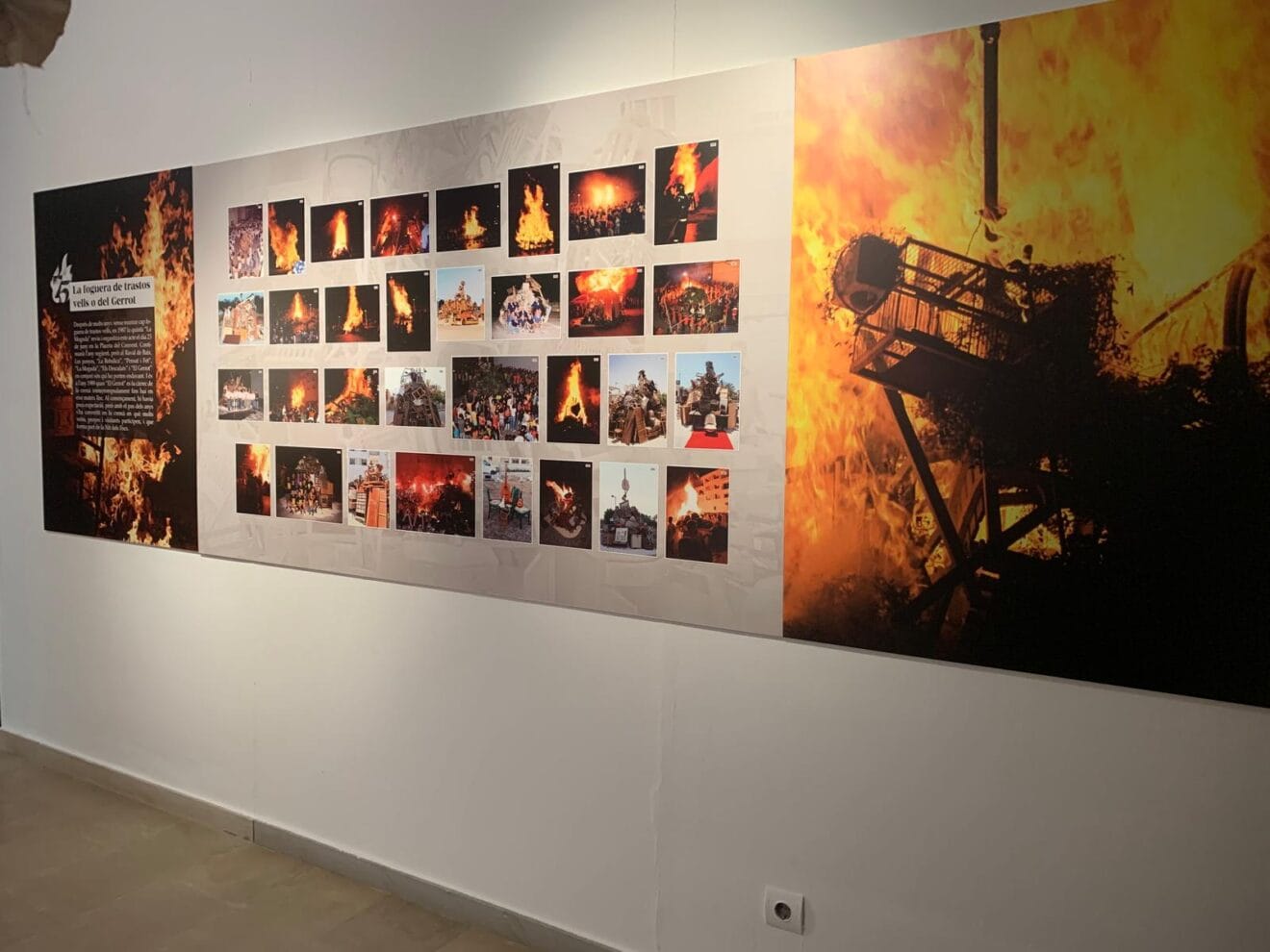 La Nit de Focs representada en l'exposició