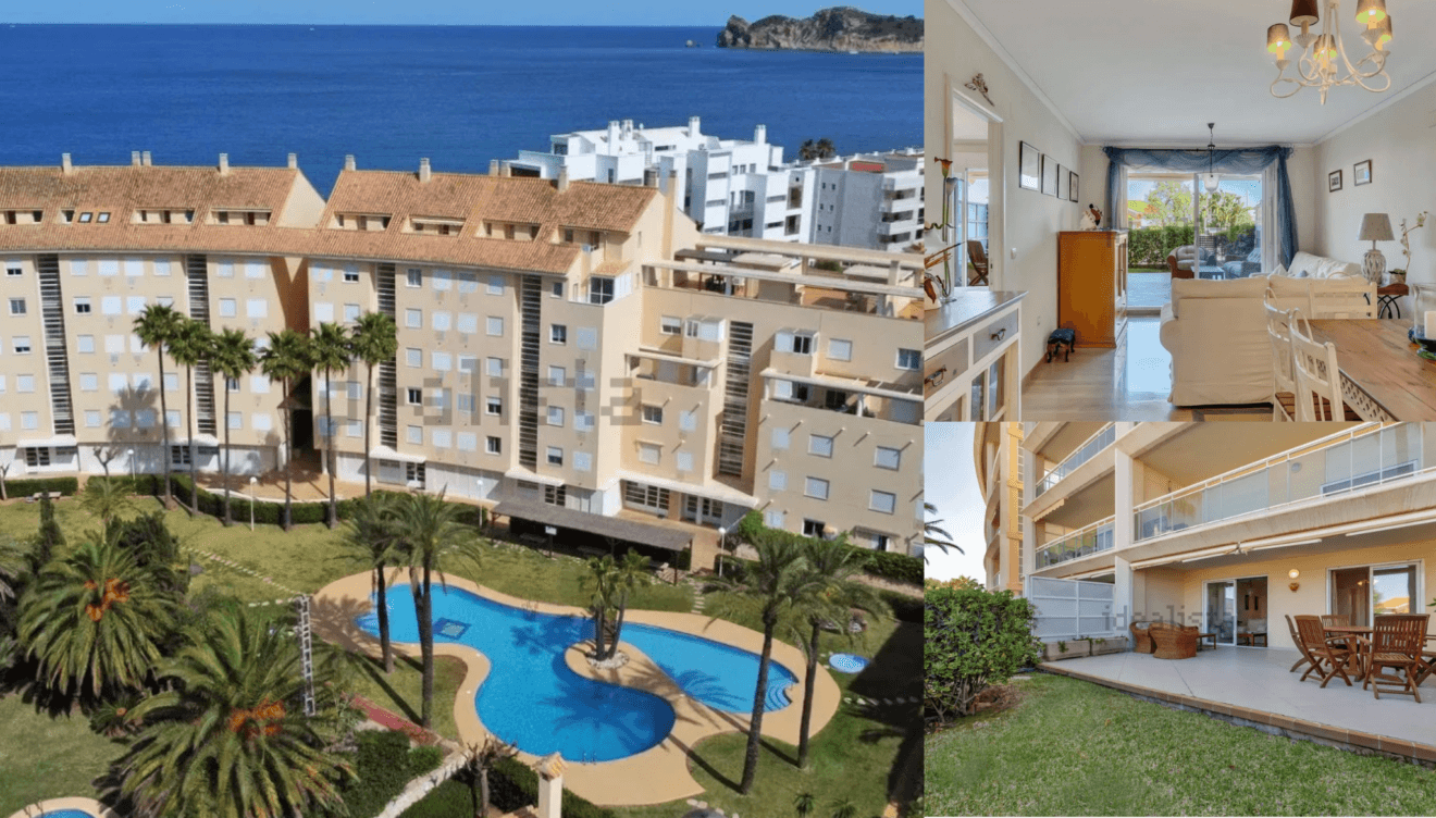 Propiedad junto al mar con terraza y acceso a piscina, pista de pádel y gimnasio