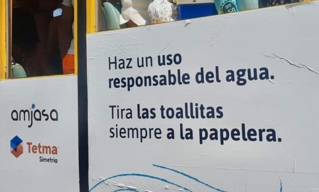 Imagen: Mensaje en el Trenet de la Granadella