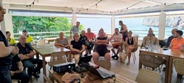 Empresarios, servicios y vecinos de la Granadella y el Portitxol de Xàbia en la charla sobre el Plan de Protección contra incendios